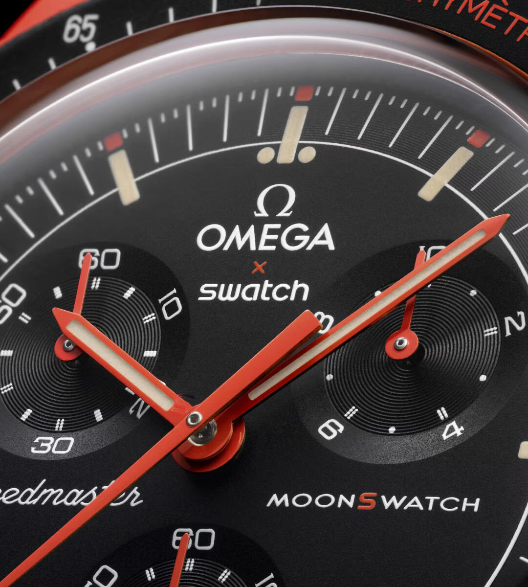 Omega X Swatch MISSION ON EARTH - LAVA שעון אומגה בשיתוף פעולה עם סווטש