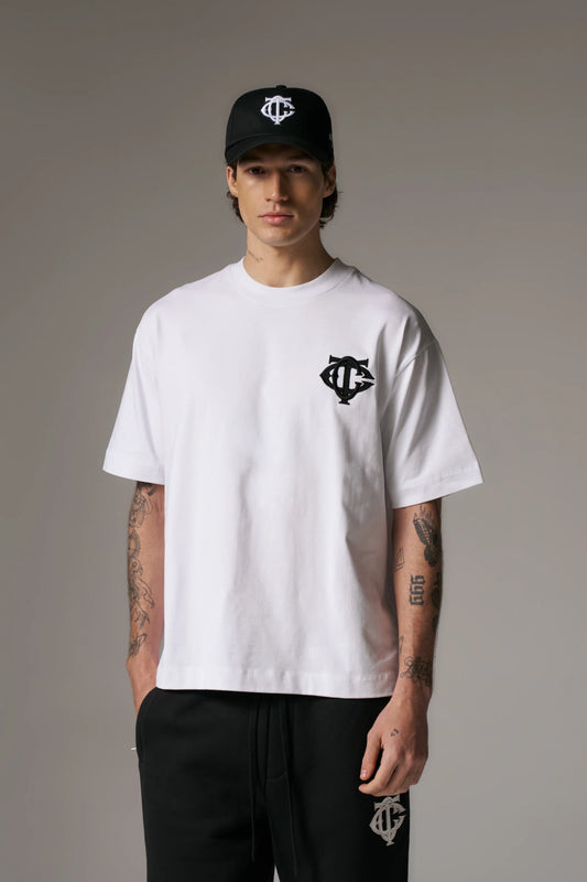 MONOGRAM EMBLEM T-SHIRT WHITE