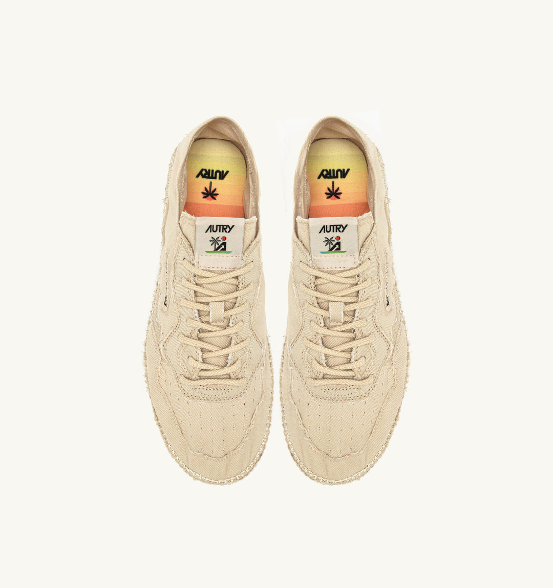 AUTRY SANDY ESPADRILLES IN IVORY CANVAS