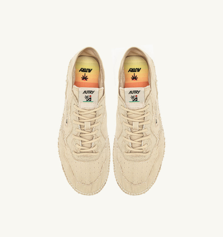 AUTRY SANDY ESPADRILLES IN IVORY CANVAS