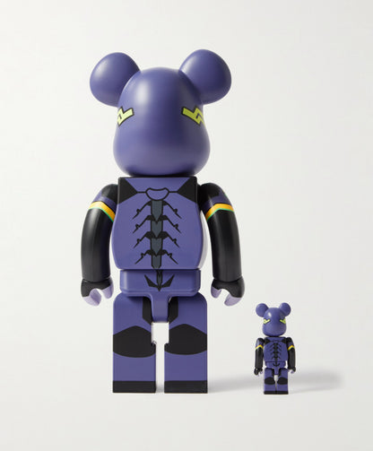 MEDICOM TOY. Evangelion Unit 1 "New Paint Version" BE@RBRICK 100% and 400% figure set.