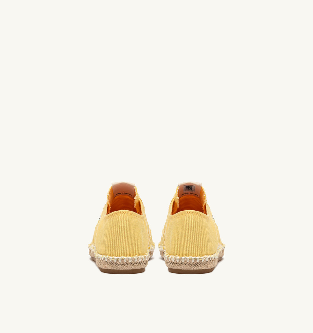 AUTRY SANDY ESPADRILLES IN PASTEL YELLOW CANVAS
