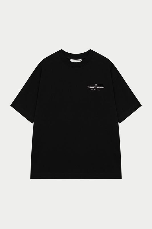 COPYRIGHT MULTI GRAPHIC T-SHIRT BLACK
