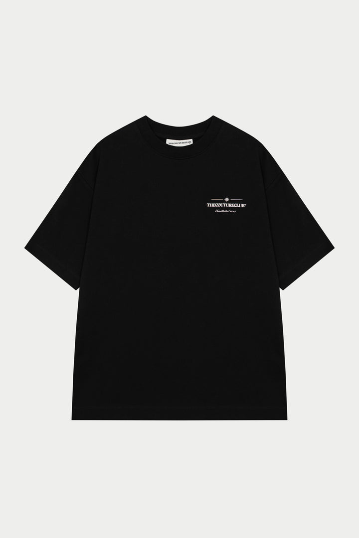 COPYRIGHT MULTI GRAPHIC T-SHIRT BLACK