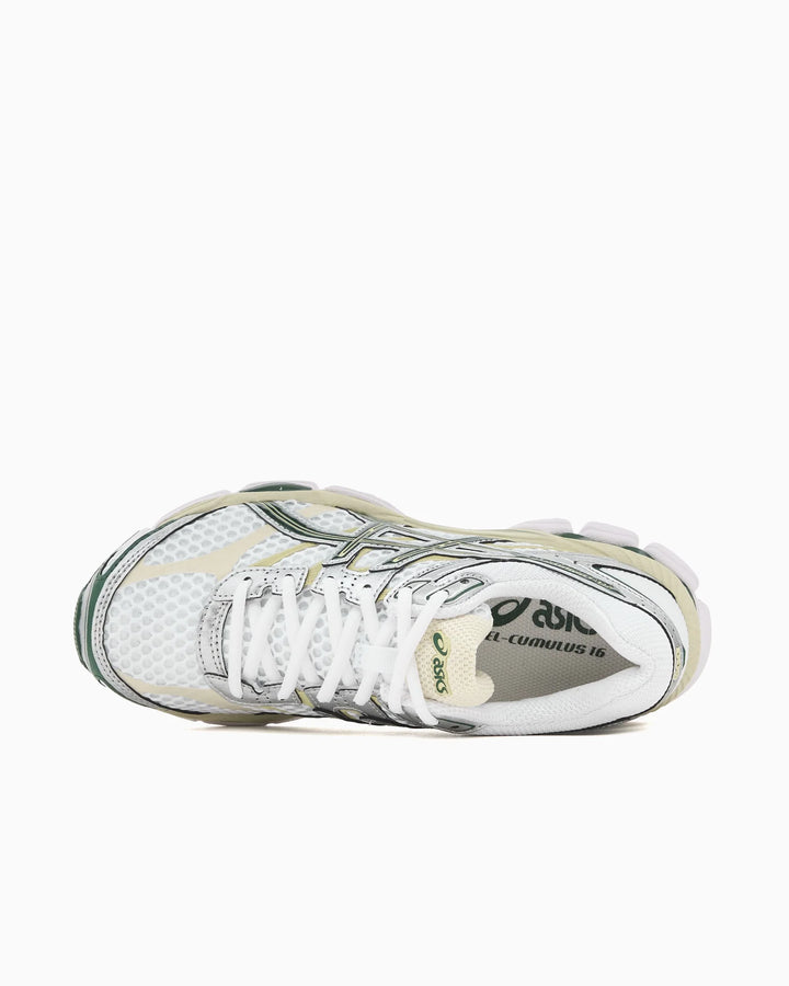 ASICS GEL-CUMULUS™ 16 WHITE / FOREST NIGHT LOW TOP SNEAKERS