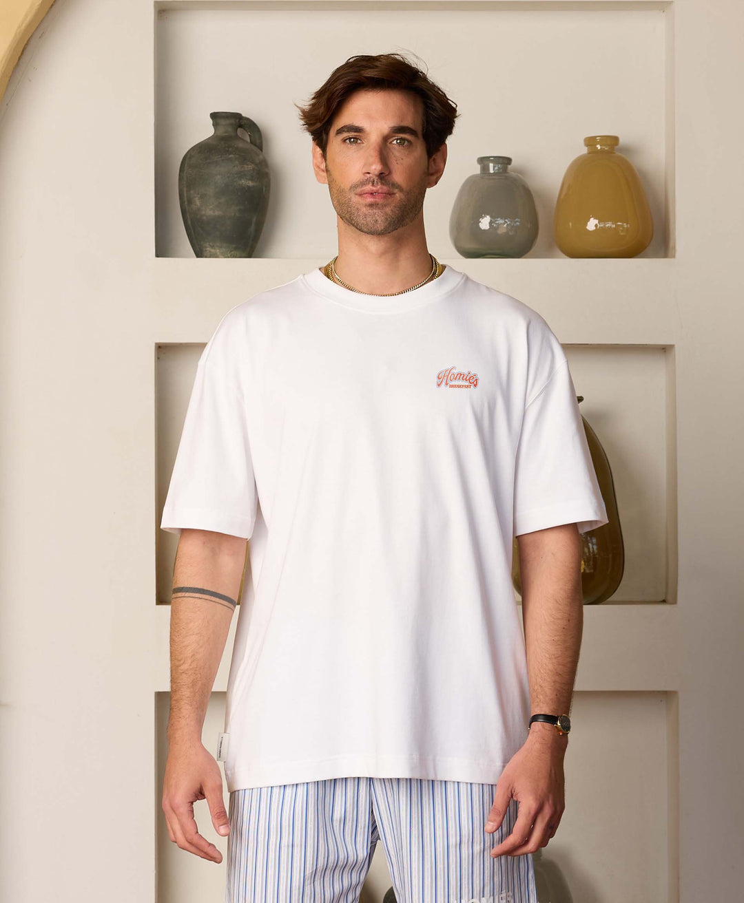 HOMIÉS BREAKFAST T-SHIRT VINTAGE WHITE