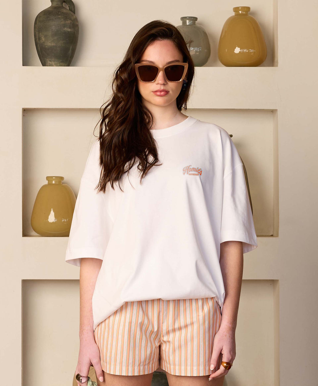 HOMIÉS BREAKFAST T-SHIRT VINTAGE WHITE