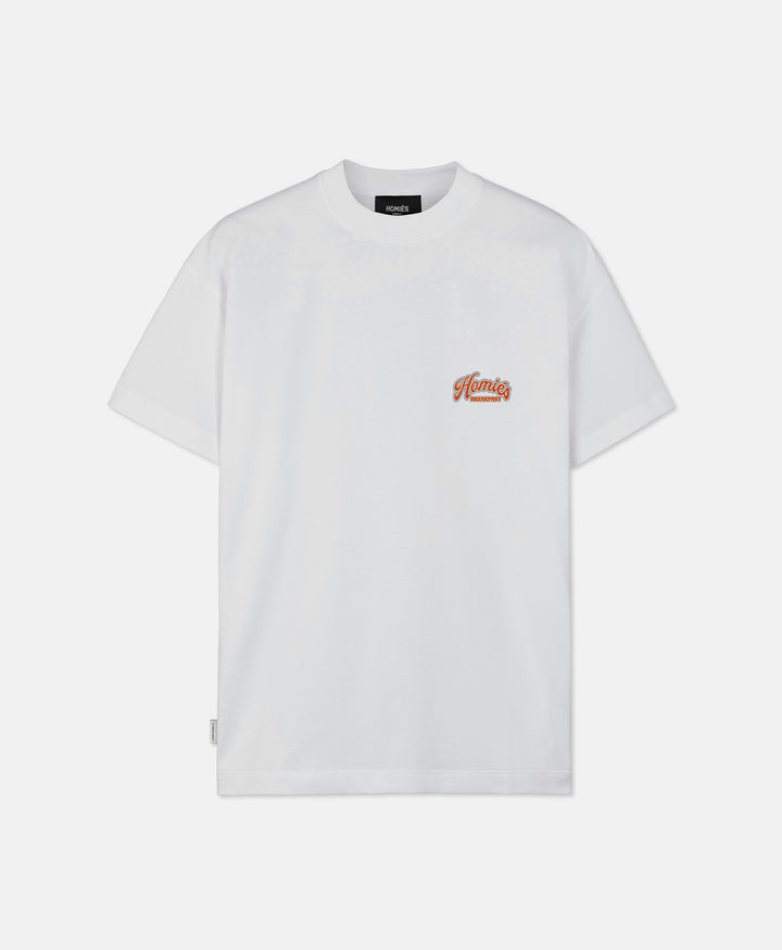 HOMIÉS BREAKFAST T-SHIRT VINTAGE WHITE