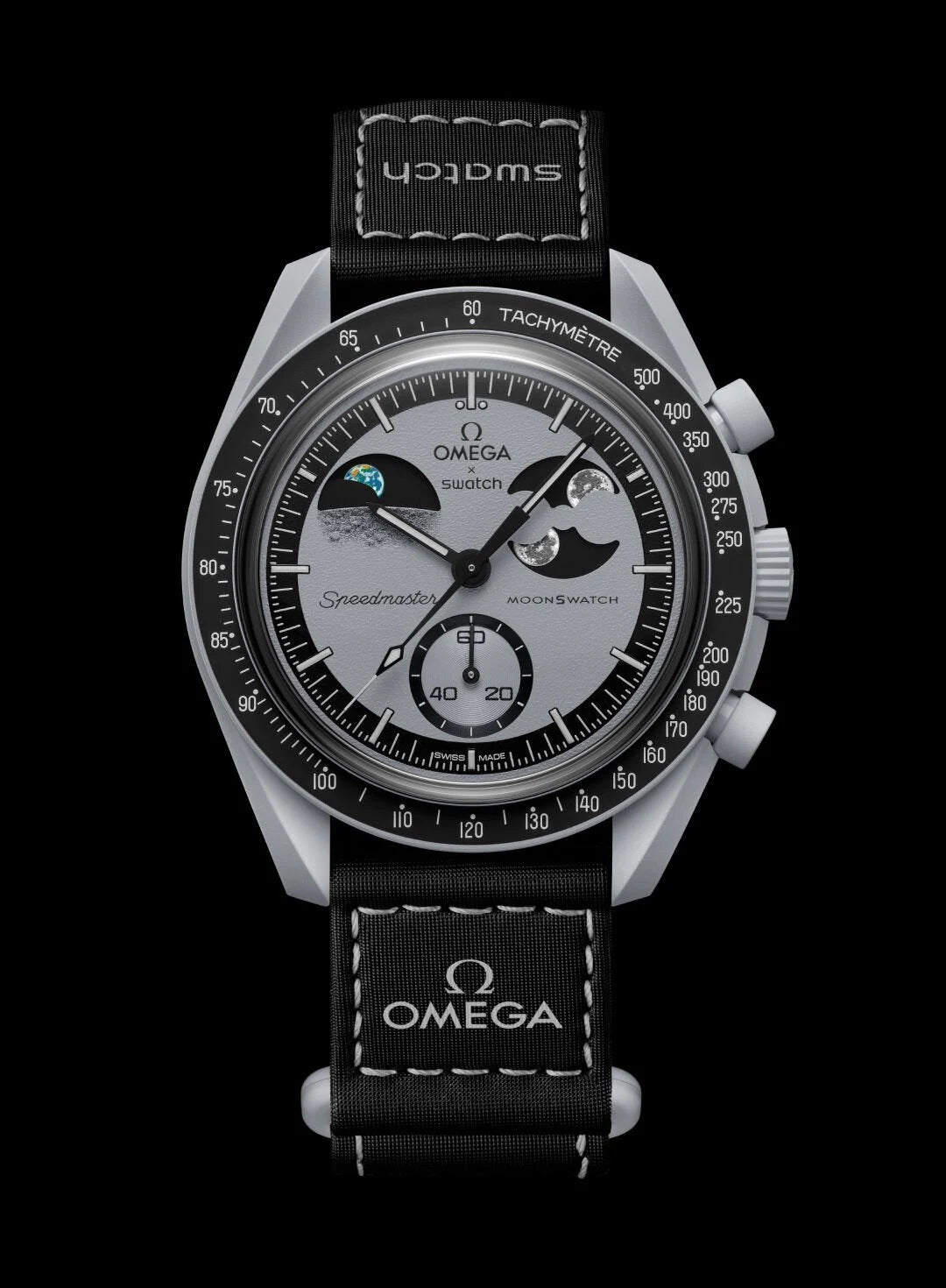 Swatch x Omega Bioceramic Mission To Earthphase SO33M700 שעון אומגה בשיתוף פעולה עם סווטש