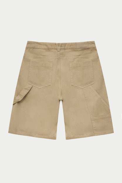 TWILL CARPENTER SHORTS BEIGE