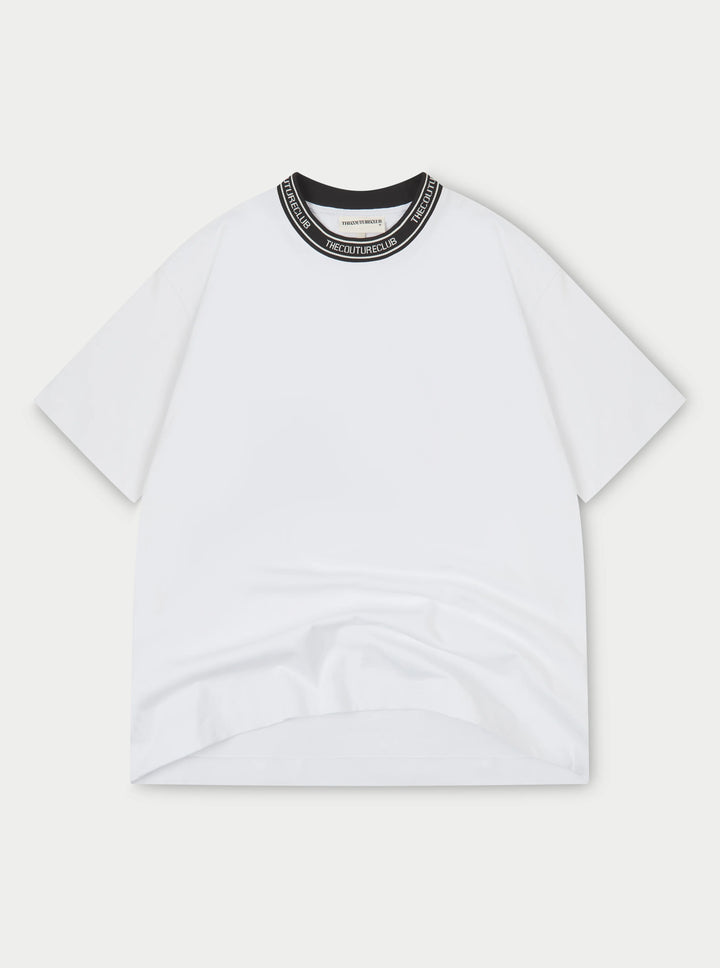JACQUARD COLLAR T-SHIRT