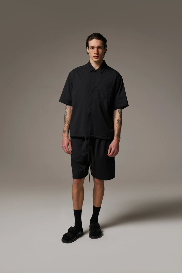 NYLON DRAWCORD SHORTS BLACK
