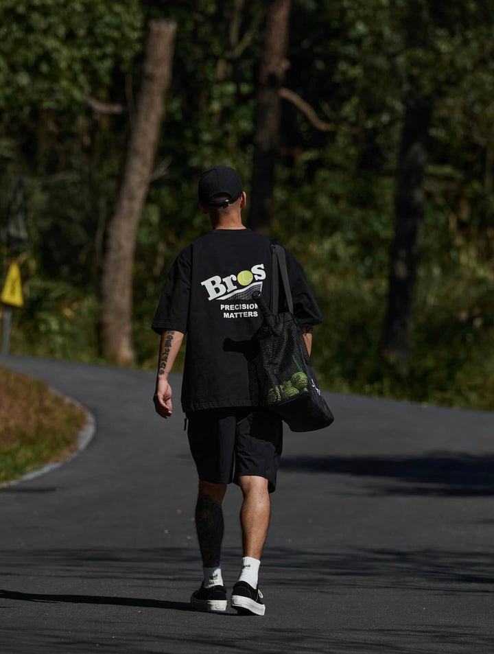 BROSHOOD TENNIS SS26 TEE BLACK
