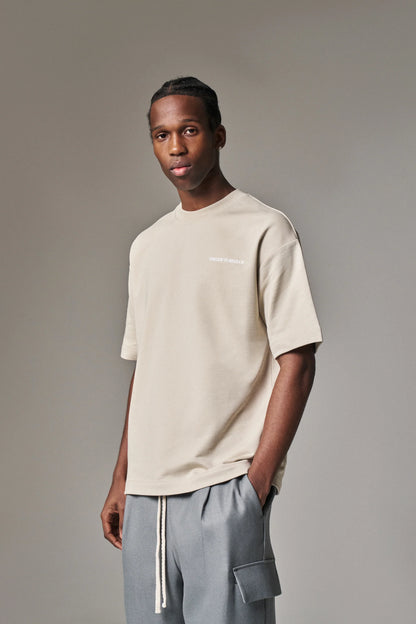 HEAVYWEIGHT COPYRIGHT T-SHIRT BEIGE