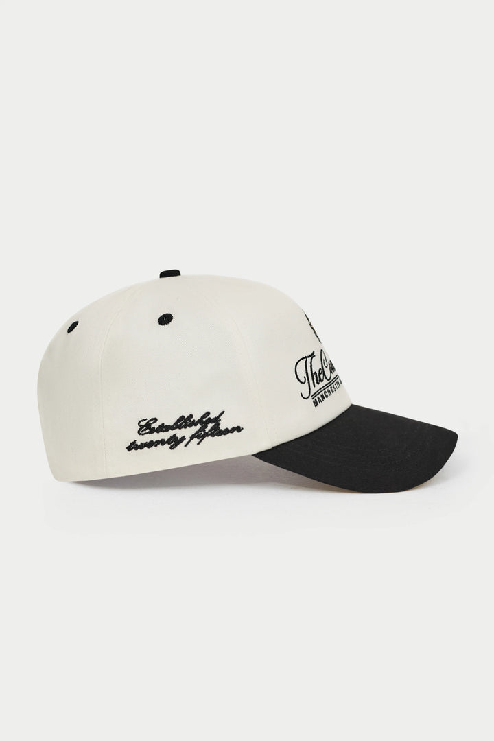 LAUREL EMBROIDERY CAP BLACK
