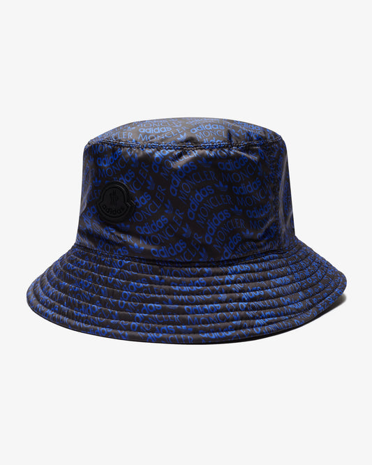 Moncler x adidas Originals Reversible Blue & Black Logo Bucket Hat