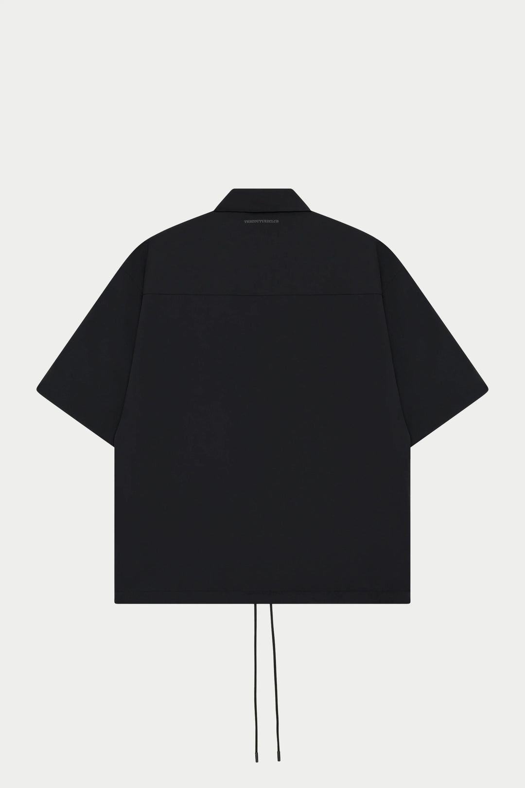 NYLON DRAWCORD SHIRT BLACK