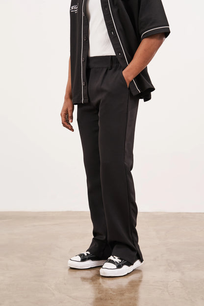 ULTIMATE SPLIT HEM SMART PANT BLACK
