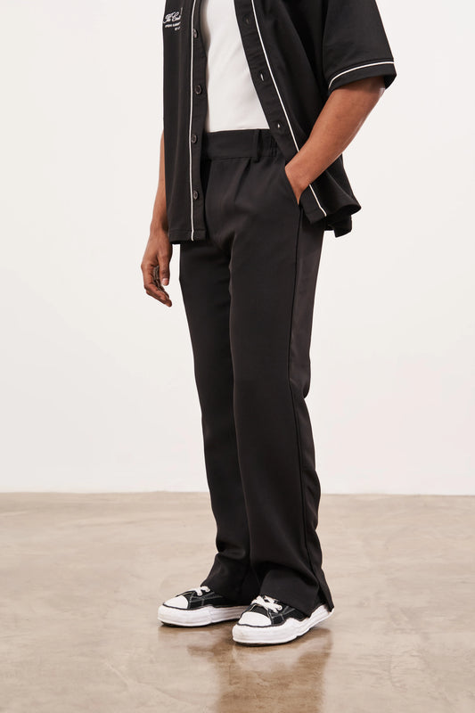 ULTIMATE SPLIT HEM SMART PANT BLACK