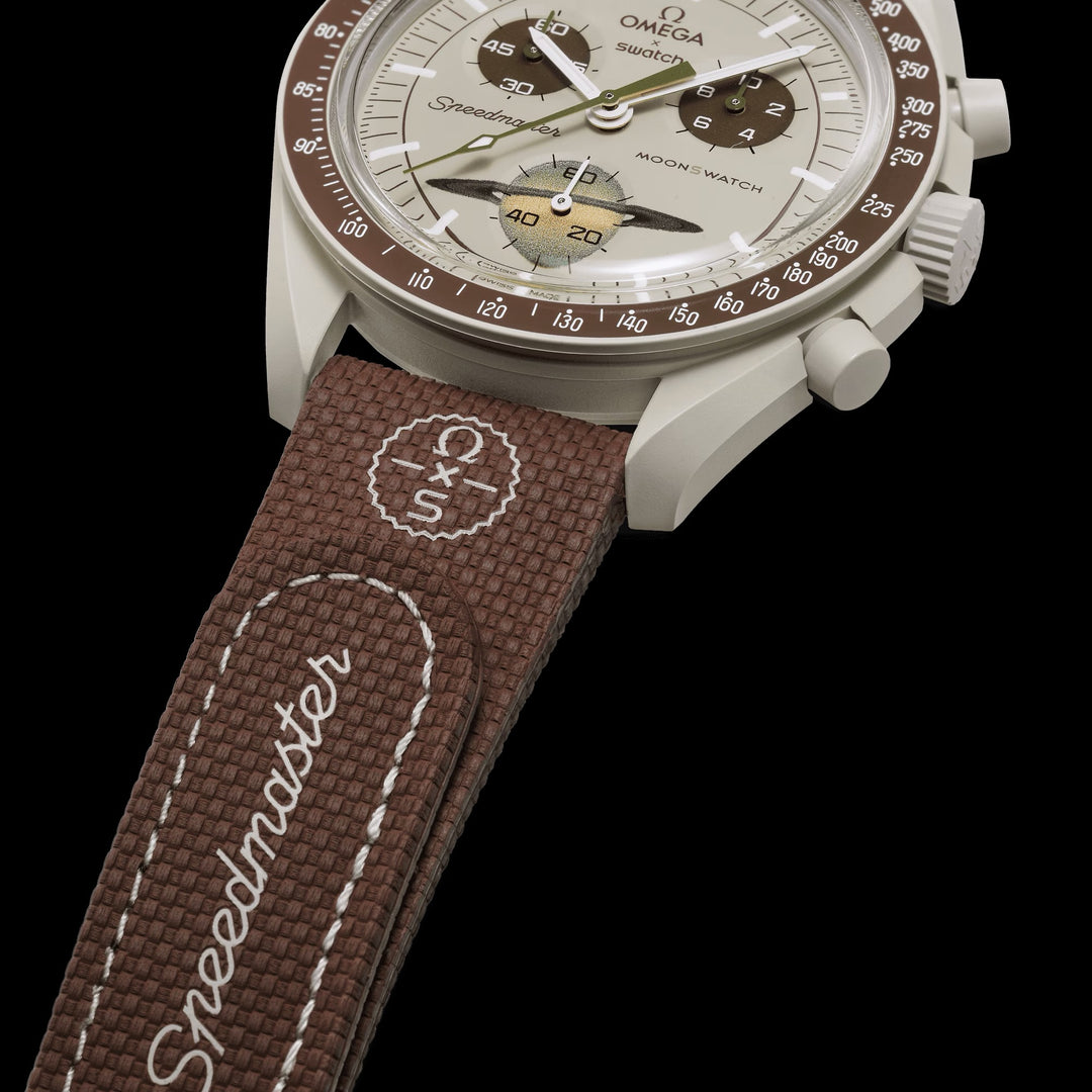 MOONSWATCH BROWN/BEIGE RUBBER