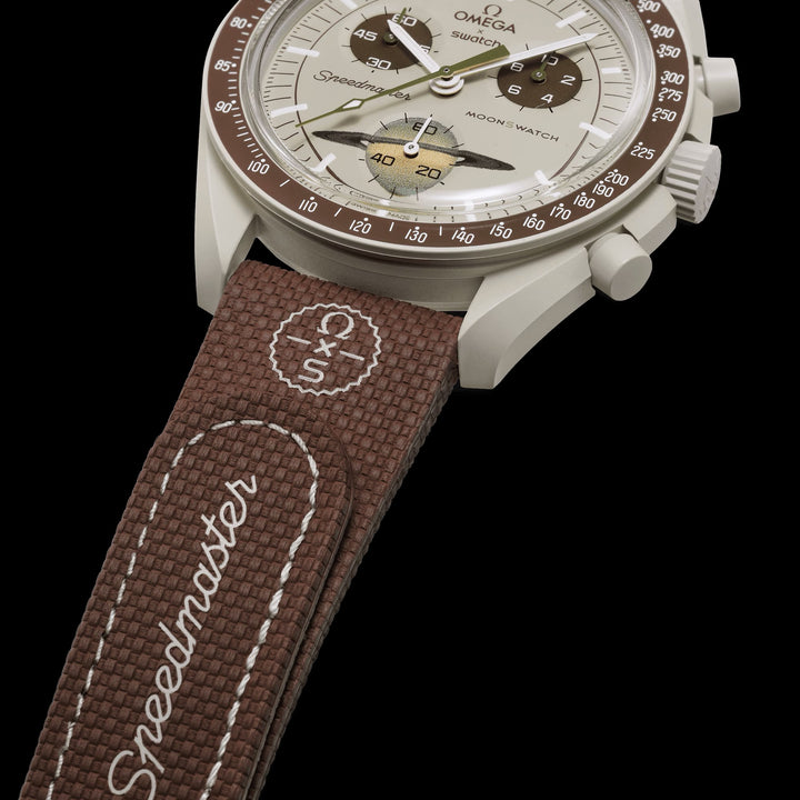 MOONSWATCH BROWN/BEIGE RUBBER