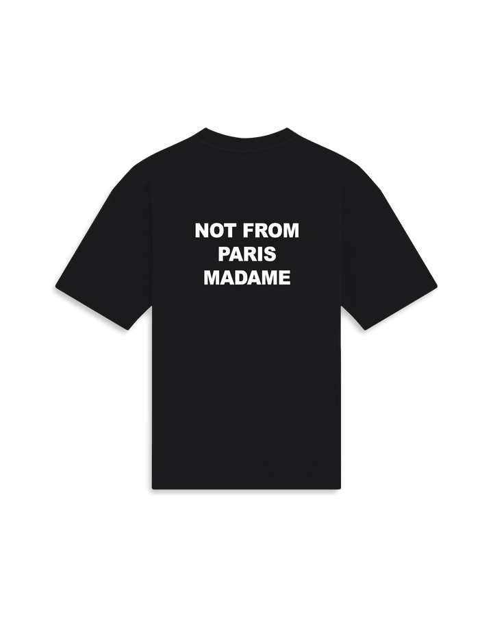 DRÔLE DE MONSIEUR T-SHIRT SLOGAN NOIR