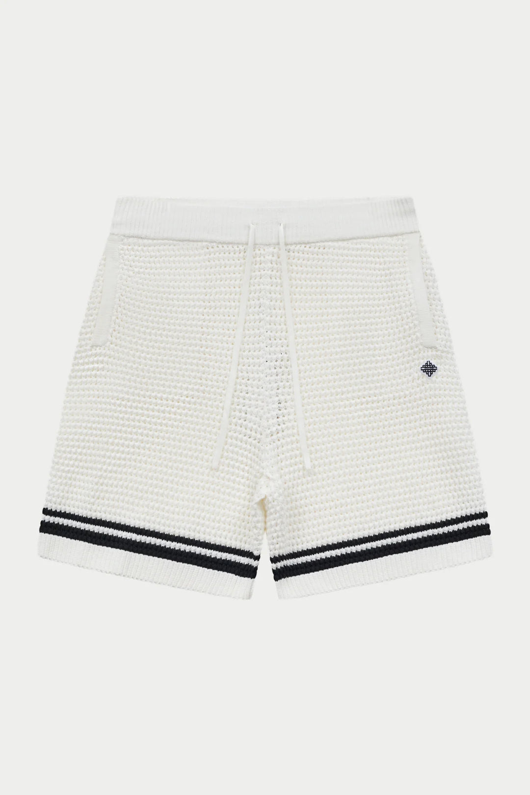 CROCHET KNITTED SHORTS WHITE