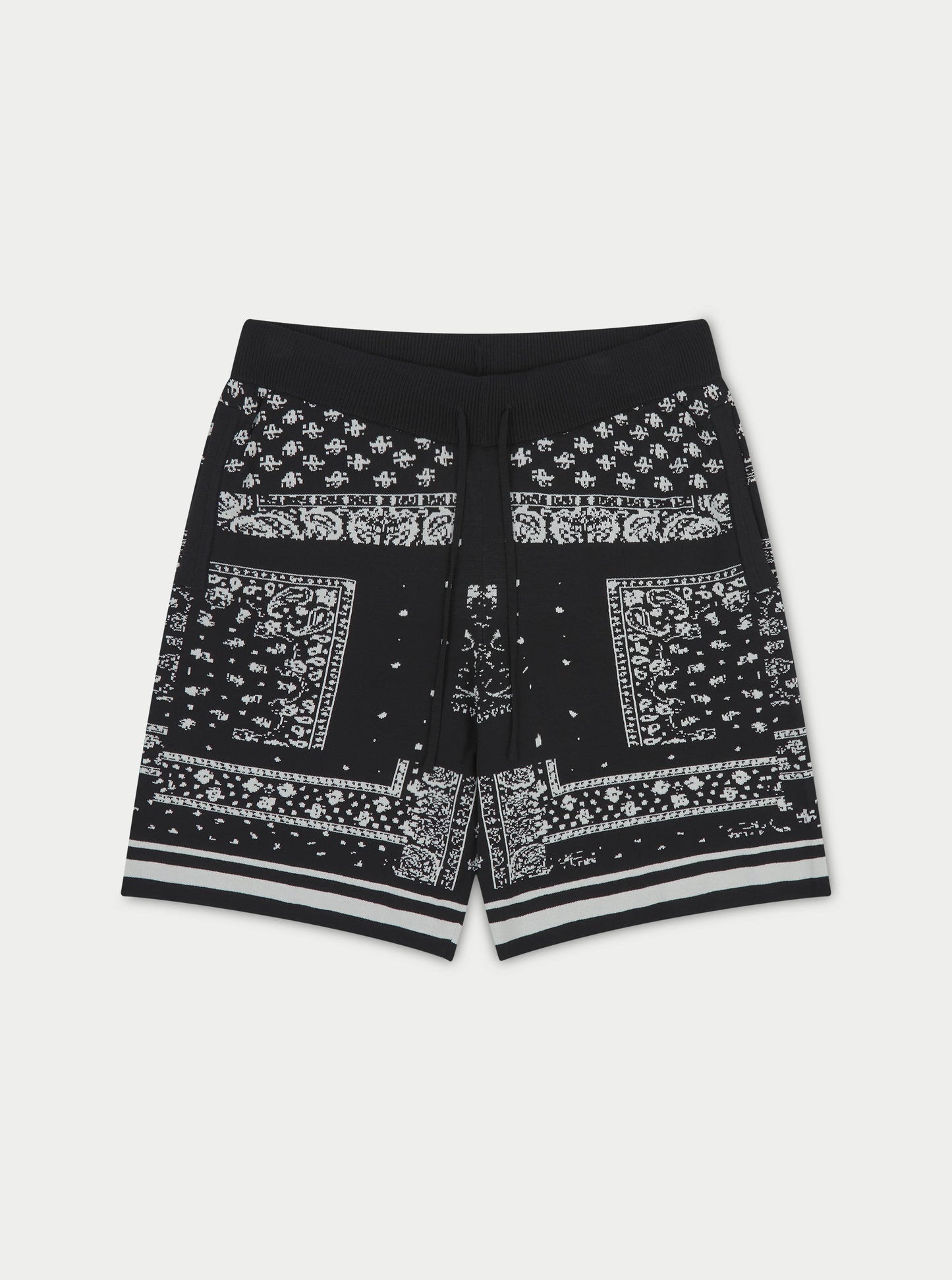 PAISLEY KNITTED SHORTS