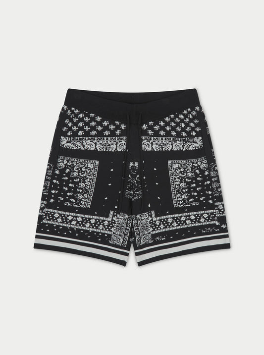 PAISLEY KNITTED SHORTS