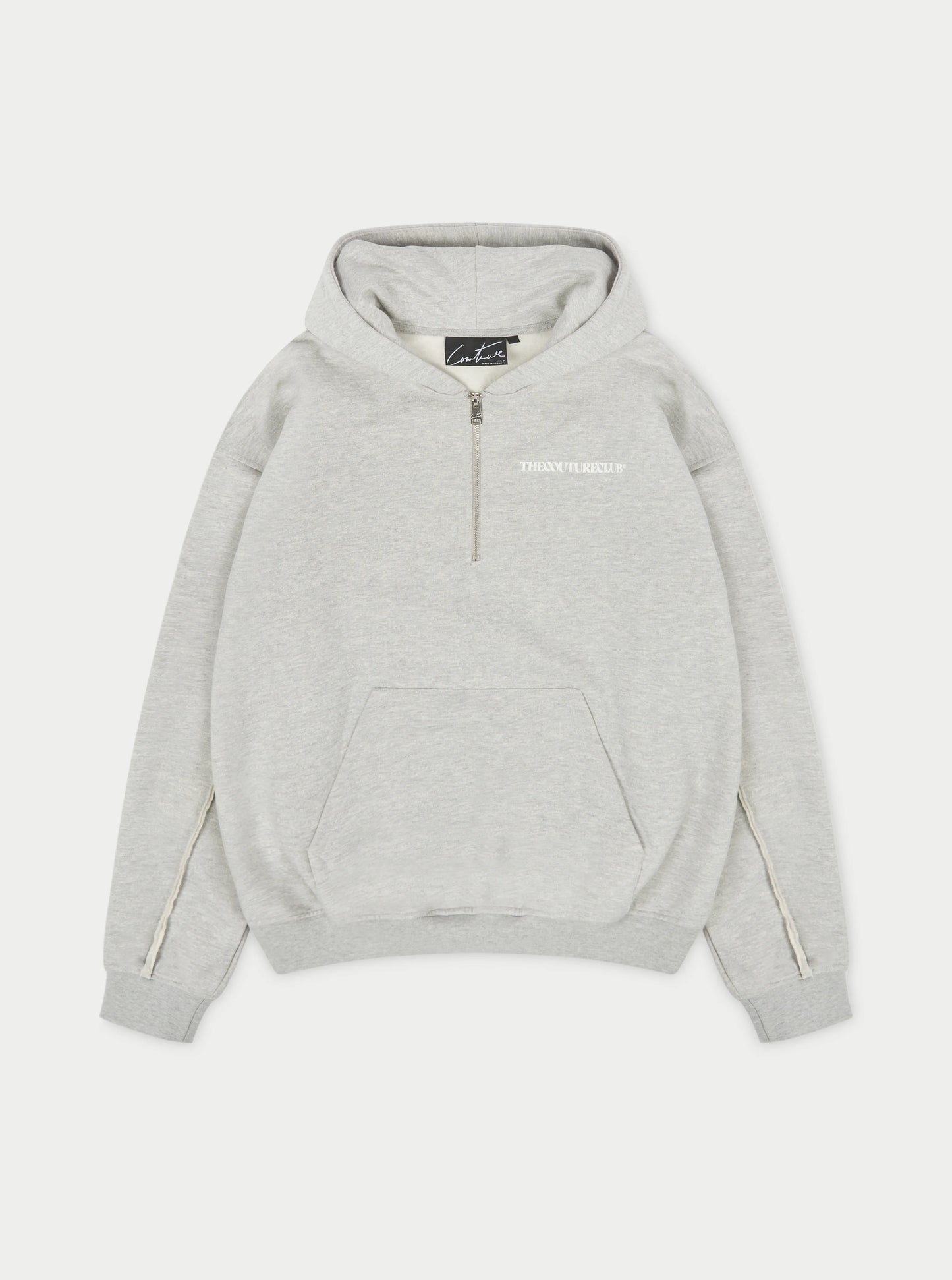 RAW SEAM QUARTER ZIP HOODIE