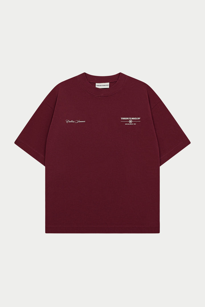 ENDLESS SUMMER GRAPHIC T-SHIRT BURGUNDY