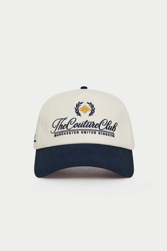LAUREL EMBROIDERY CAP NAVY