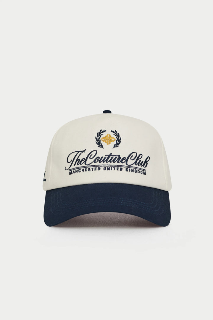 LAUREL EMBROIDERY CAP NAVY