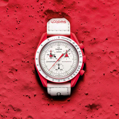 Swatch x Omega Bioceramic Moonswatch Mission to Mars SO33R100