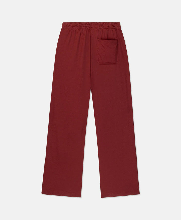 RACING TRACK PANTS BURGUNDY