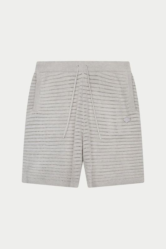 KNITTED SHORTS LIGHT GREY