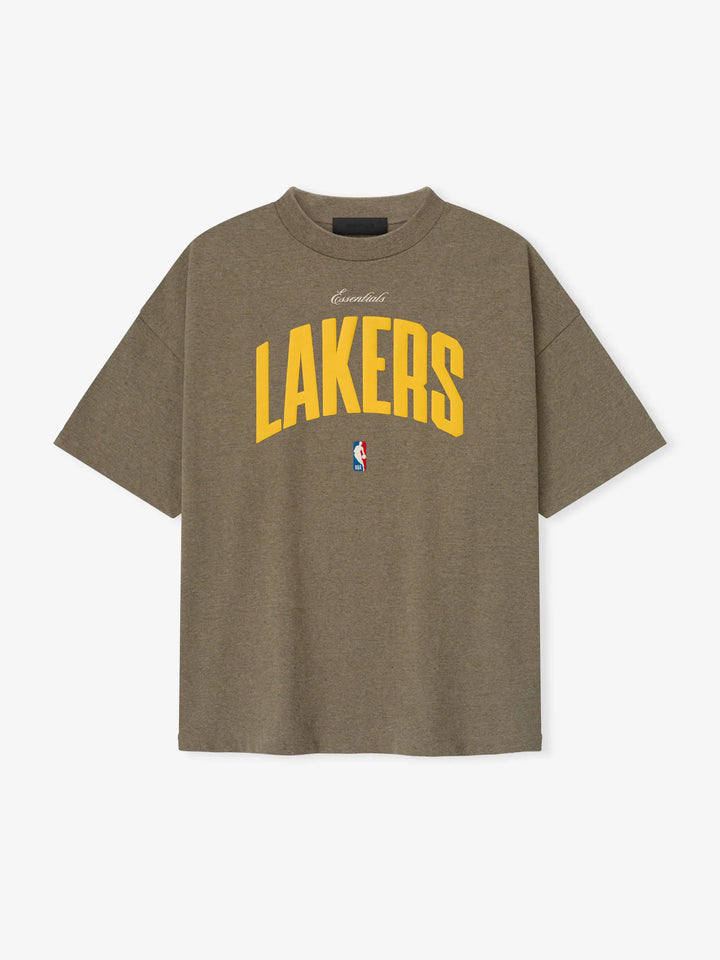 ESSENTIALS LAKERS 90S TEE HOMESTEAD HEATHER