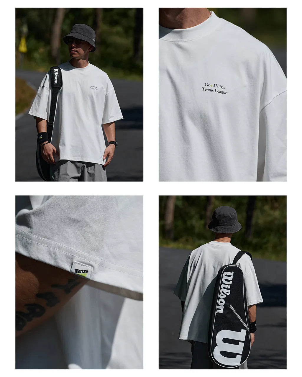 BROSHOOD GOOD VIBES SS26 TEE WHITE