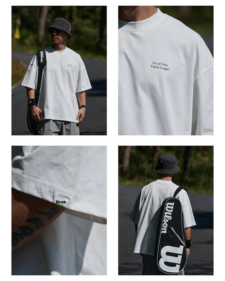 BROSHOOD GOOD VIBES SS26 TEE WHITE