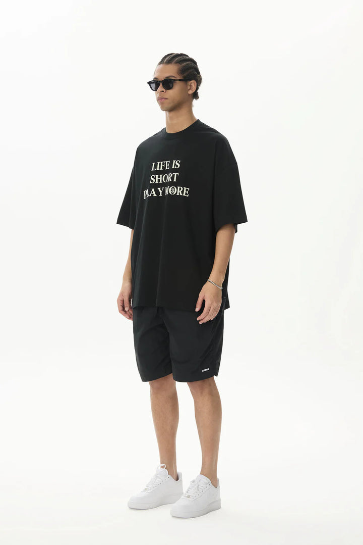 SEGUNDA "LIFE IS GOOD" TEE BLACK