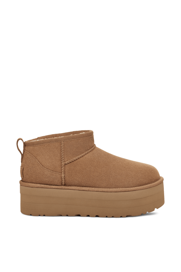 UGG CLASSIC ULTRA MINI PLATFORM CHESTNUT מגפי נשים פלטפורם