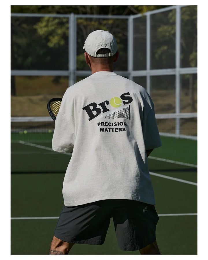 BROSHOOD TENNIS SS26 TEE GREY