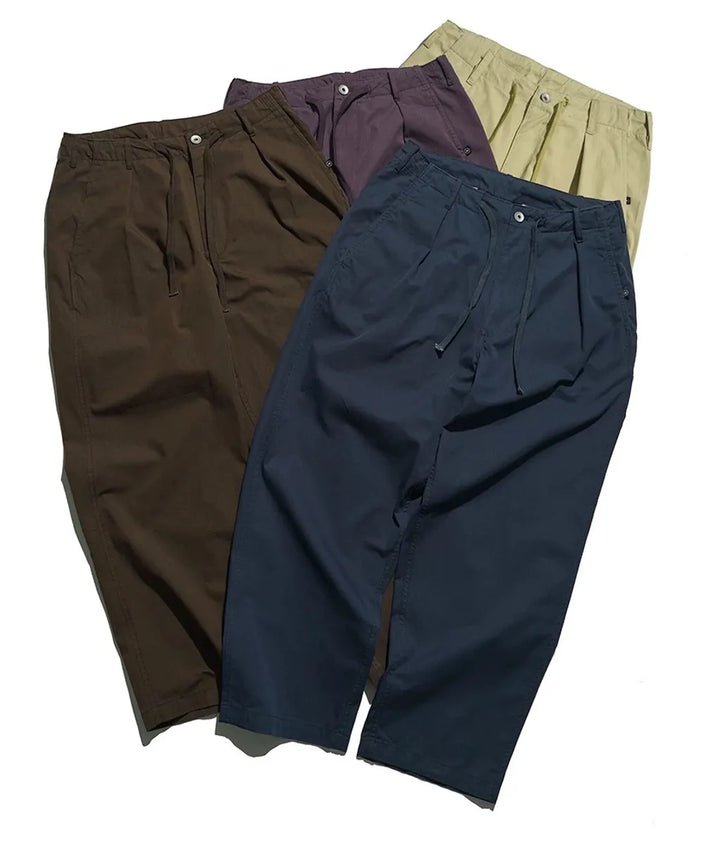 MIDUPDATE WIDE CHINO PANTS BEIGE