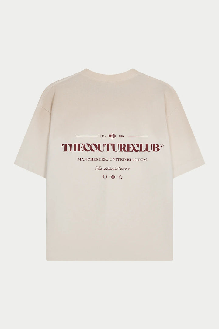 SPRAY WASH COPYRIGHT MULTI GRAPHIC T-SHIRT OFF WHITE