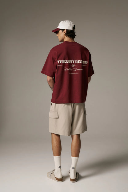 ENDLESS SUMMER GRAPHIC T-SHIRT BURGUNDY