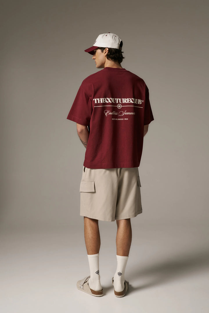 ENDLESS SUMMER GRAPHIC T-SHIRT BURGUNDY