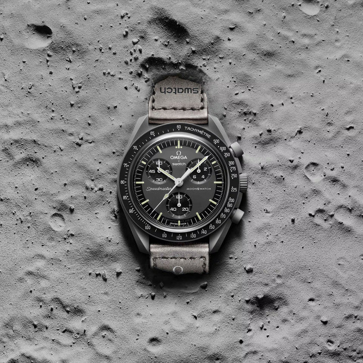 Swatch x Omega Bioceramic Moonswatch Mission to Mercury SO33A100 שעון אומגה בשיתוף פעולה עם סווטש
