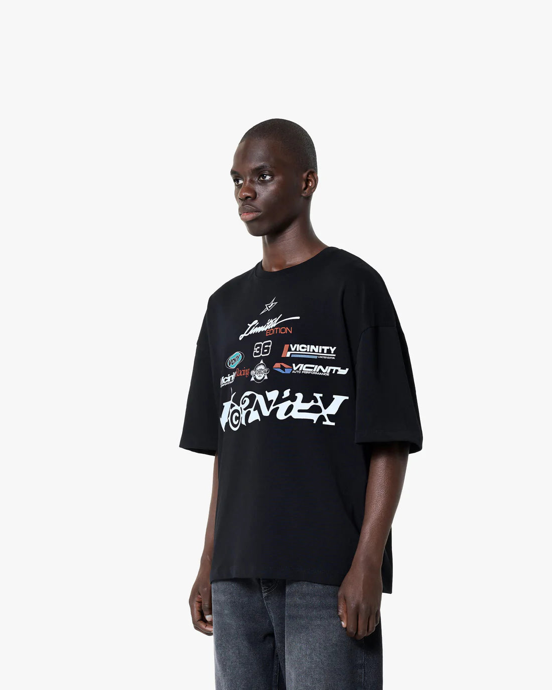 VICINITY RACING LOGOS TEE BLACK