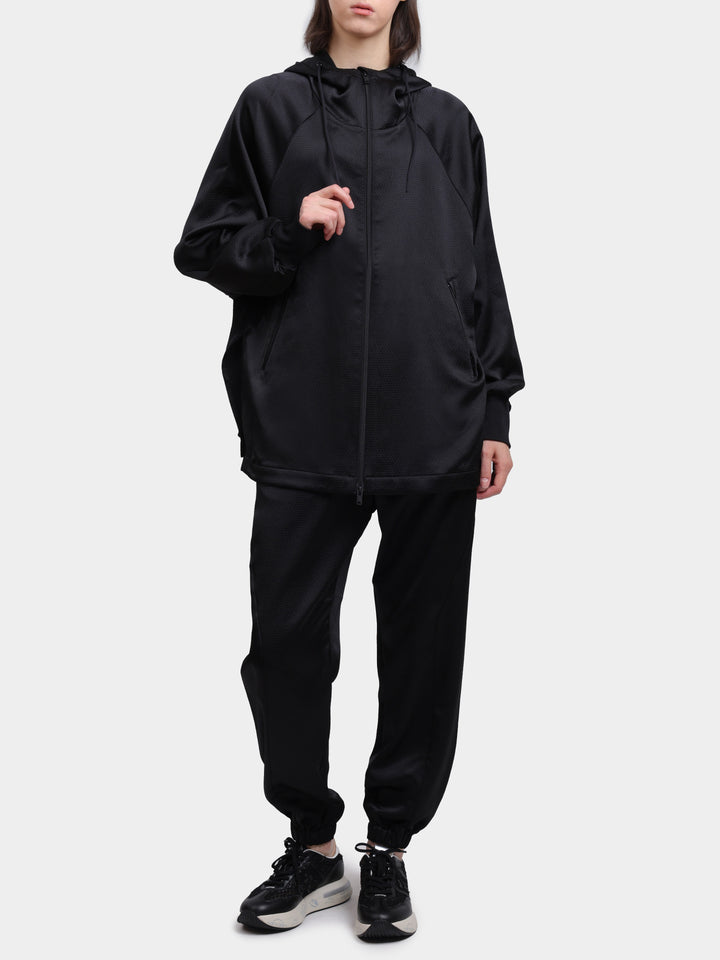 Y-3 TECH SEERSUCKER ZIP HOODIE