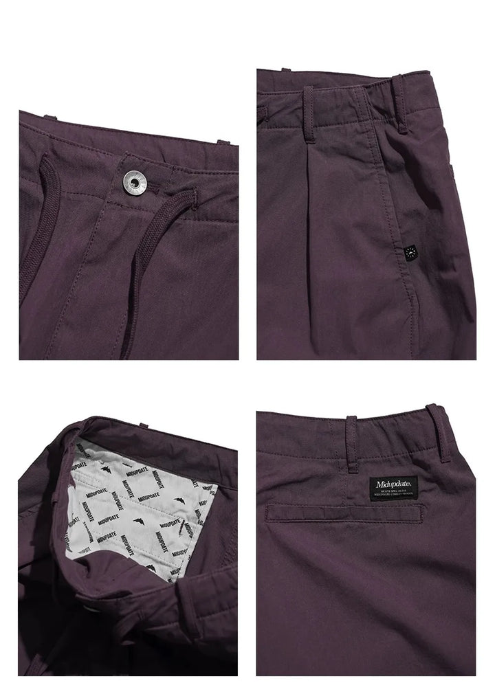 MIDUPDATE WIDE CHINO PANTS BEIGE